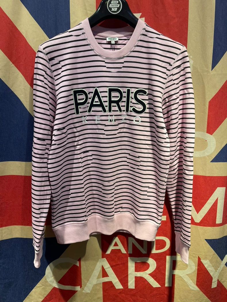 Kenzo KENZO Pink embroidered hoodie Size L / US 10 / IT 46 - 1 Thumbnail