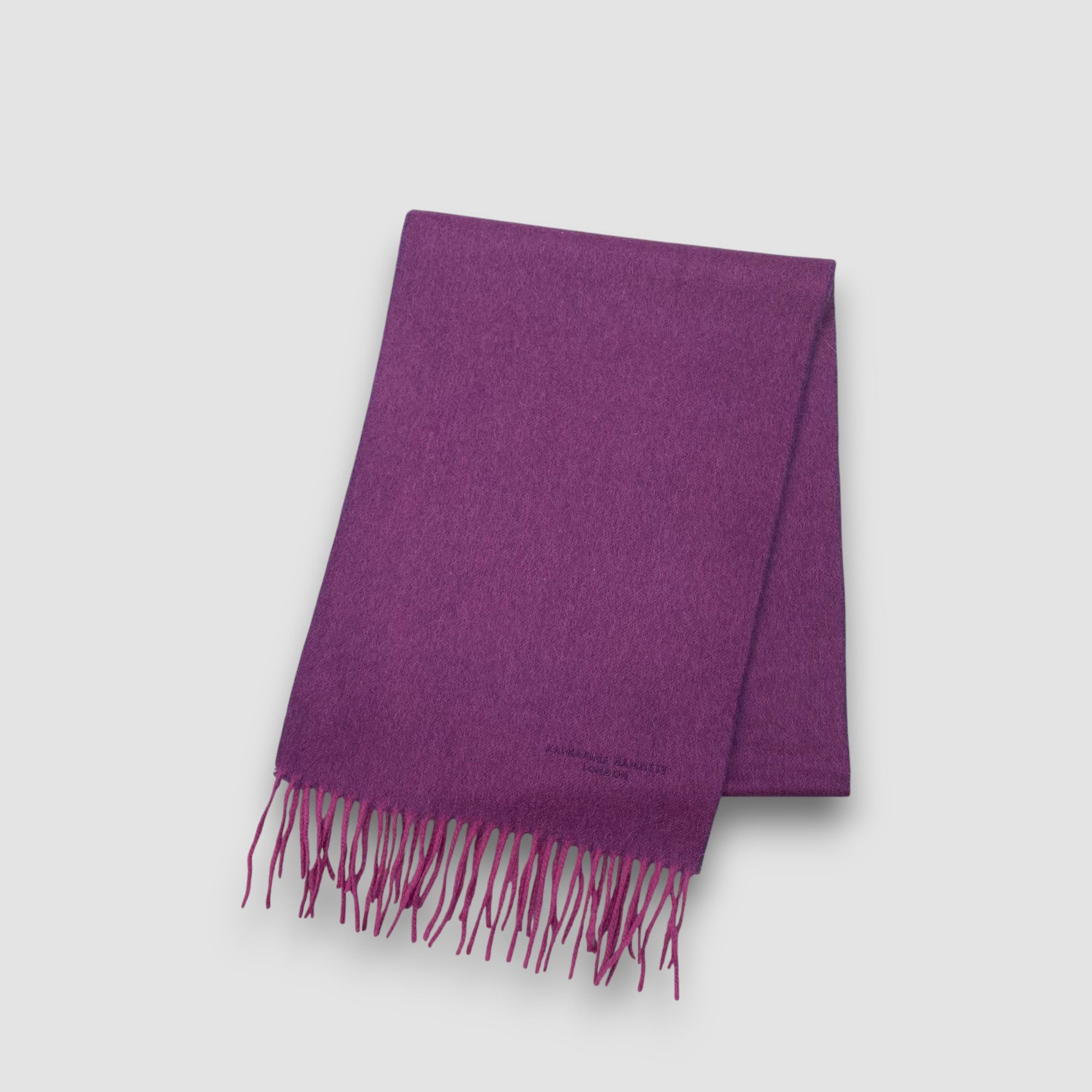 Katharine Hamnett London Vintage Katharine Hamnett Scarf Muffler Wool Fringe Scarves Size ONE SIZE - 3 Thumbnail