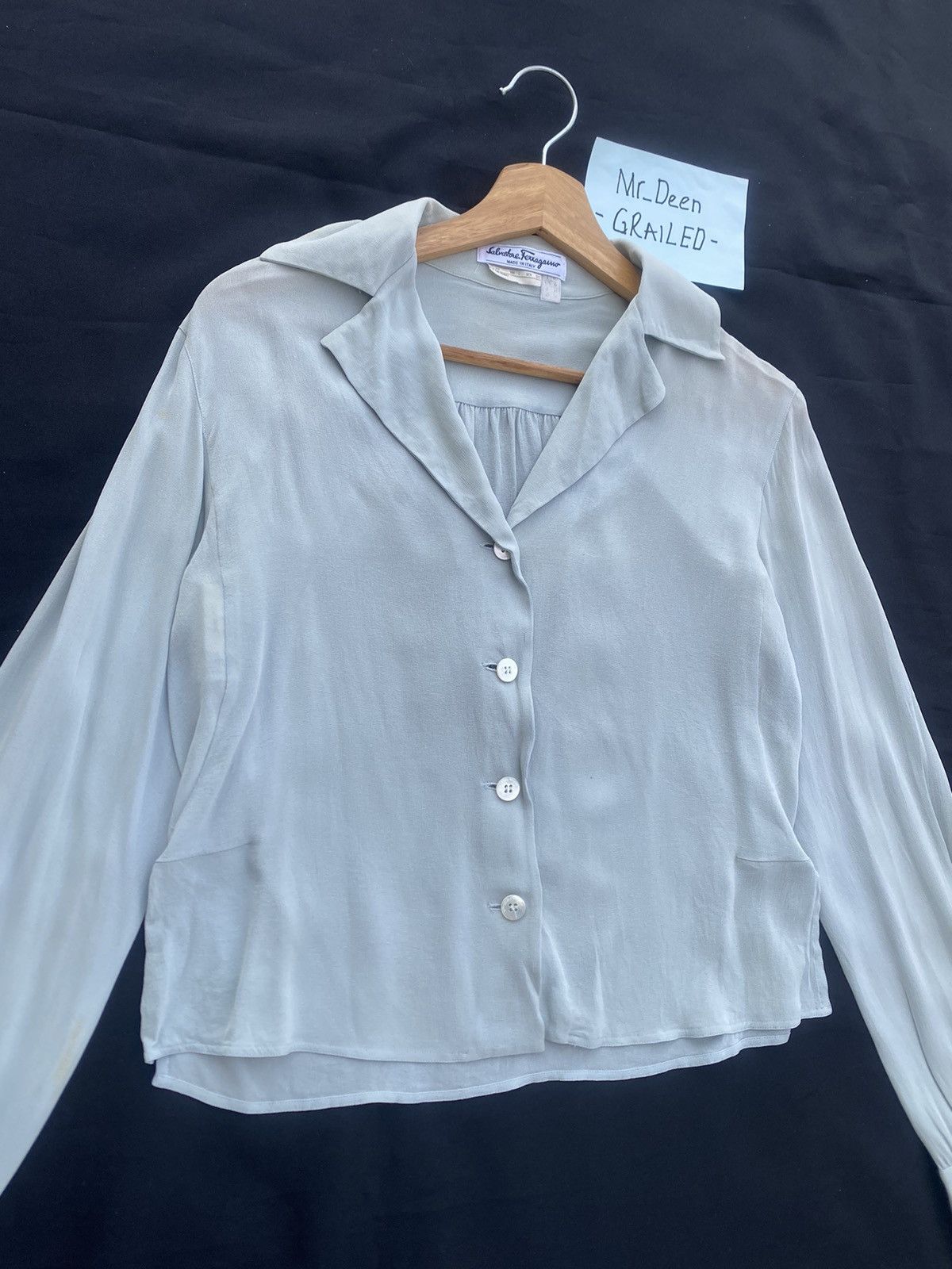 Salvatore Ferragamo Rare Vintage 90s Salvatore Ferragamo Buttons Shirt Size M / US 6-8 / IT 42-44 - 2 Thumbnail