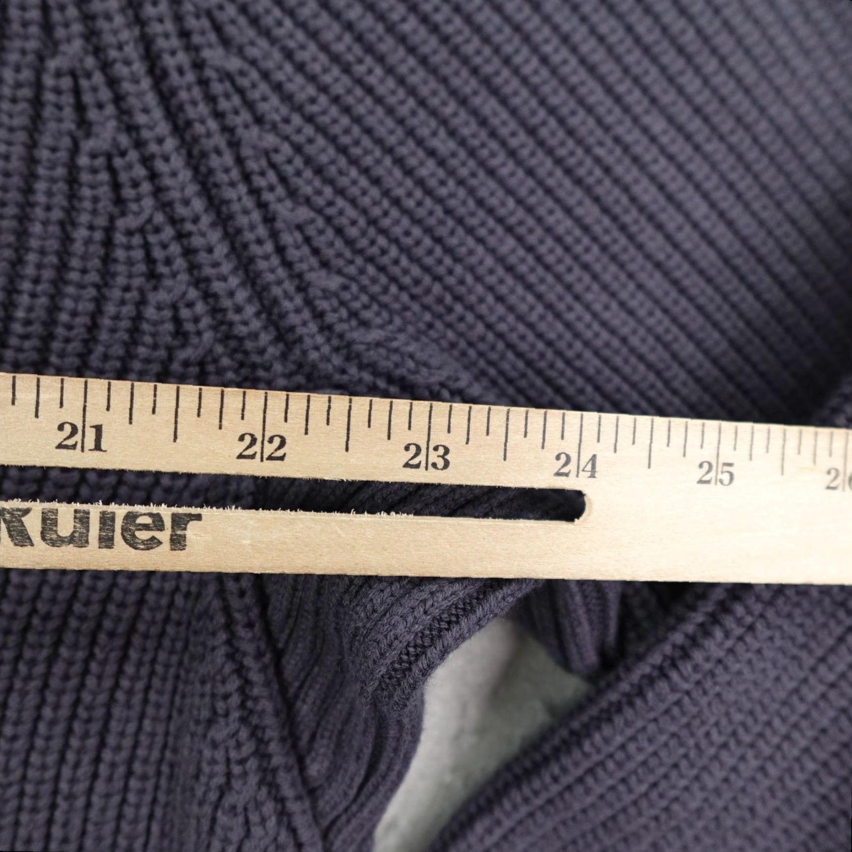 Vintage DULUTH Sweater Henley Shirt Mens L Blue Heavyweight Wool Blend Elbow Patches Pullover Knit Mock Neck Casual Size US L / EU 52-54 / 3 - 5 Thumbnail