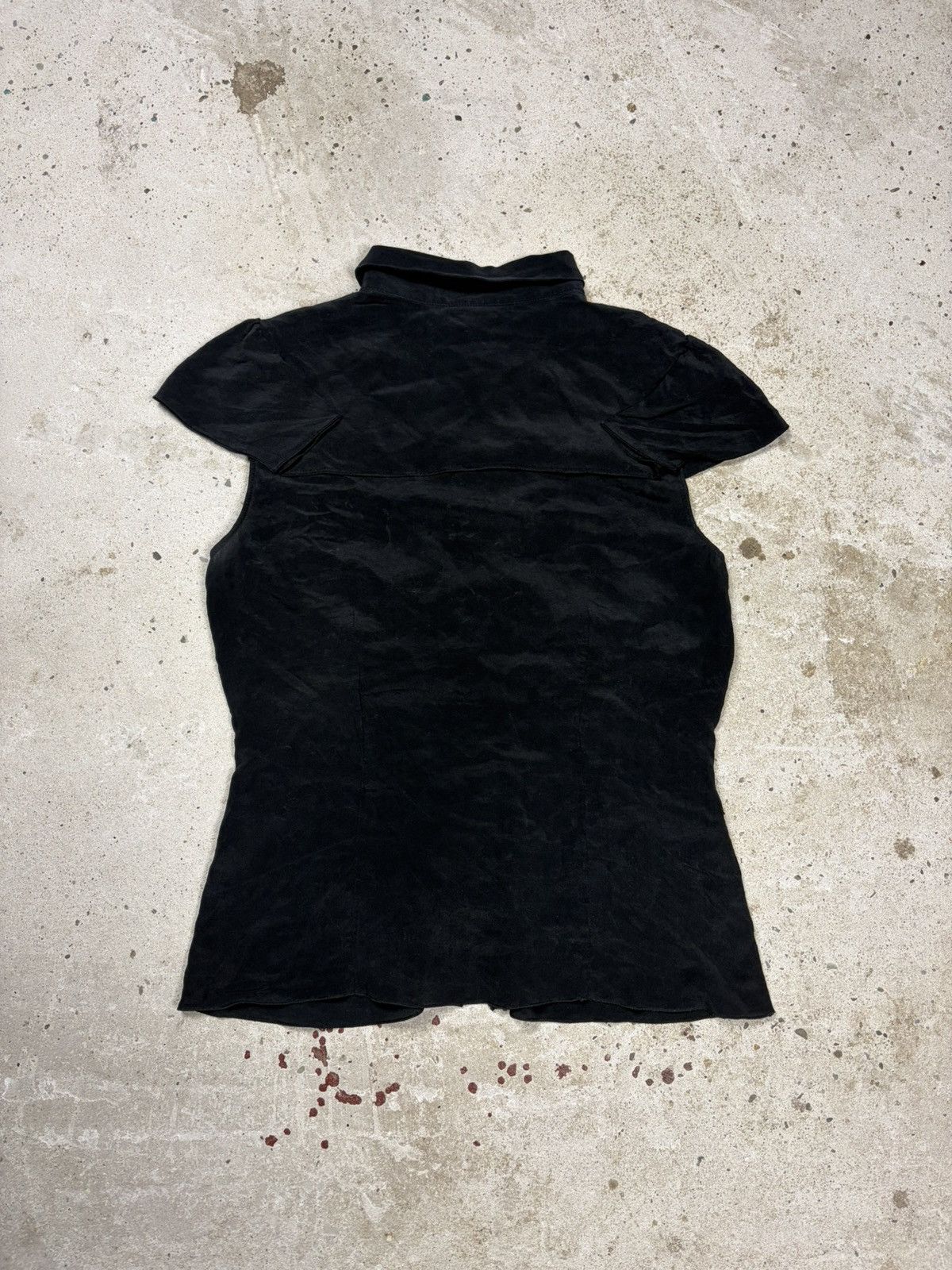 Prada Prada 2008 Black Silk Top Size M / US 6-8 / IT 42-44 - 2 Thumbnail