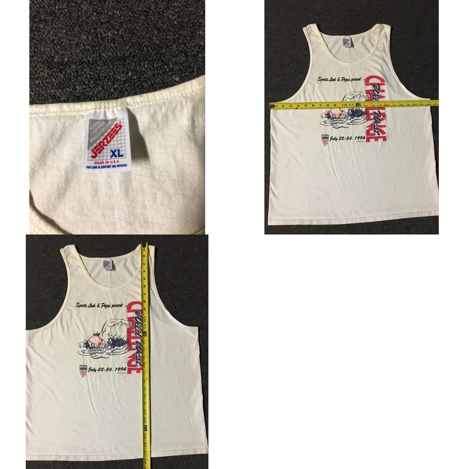 Vintage VINTAGE Pepsi Wild West Swim Challenge Tank Top Mens M White 90s Grunge Surf USA Beach Size US M / EU 48-50 / 2 - 8 Thumbnail