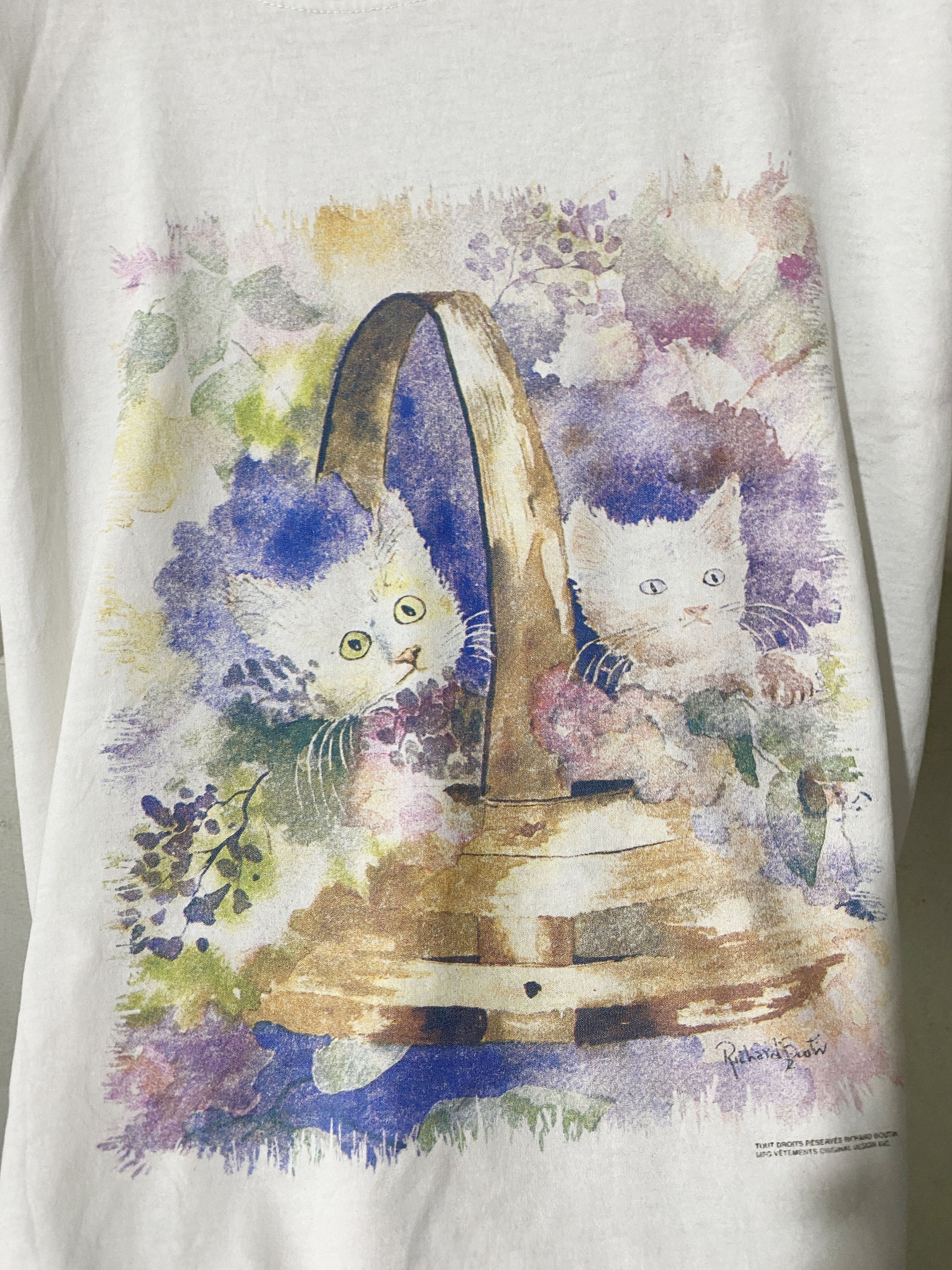 Vintage Vintage 90s Cat Shirt Size US L / EU 52-54 / 3 - 2 Thumbnail