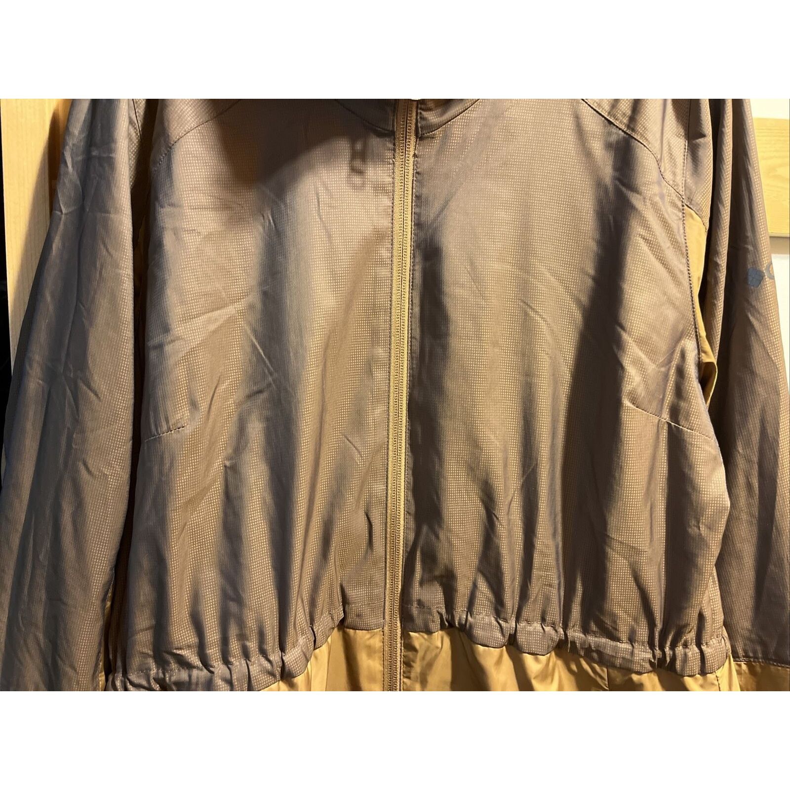 Columbia Columbia Women’s M Brown LS Zip Poly Nylon Hooded Rain Coat Size M / US 6-8 / IT 42-44 - 5 Thumbnail