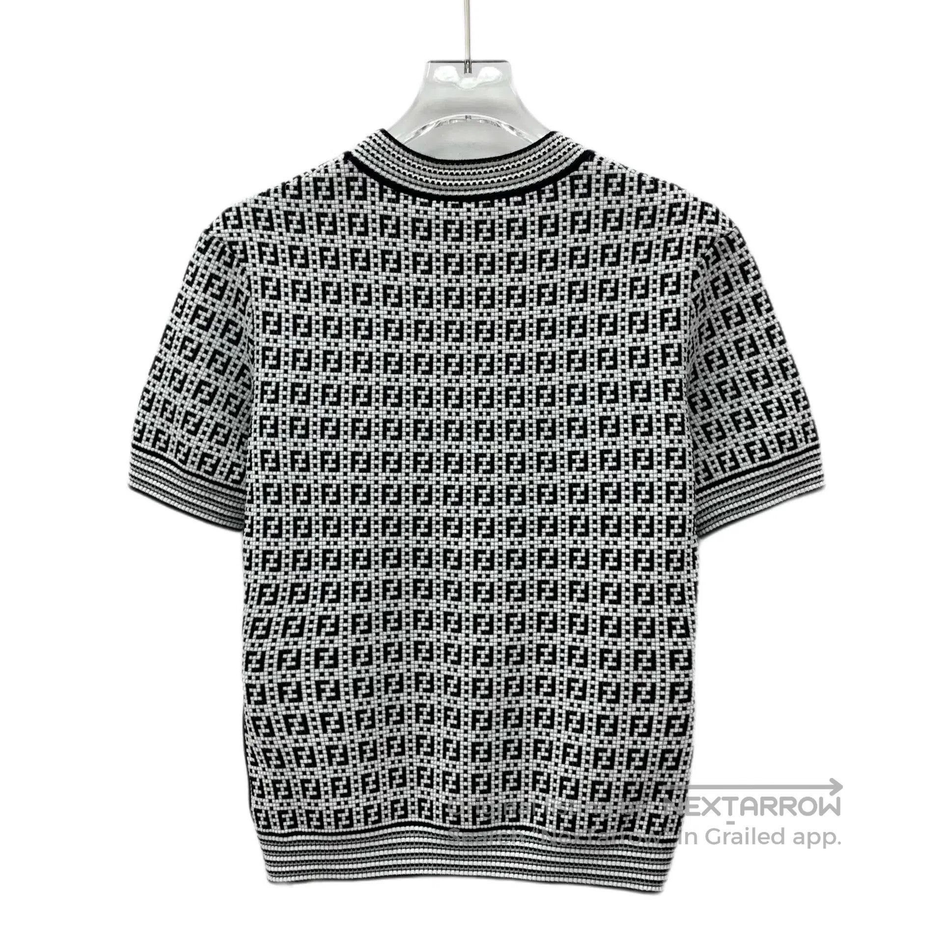 Fendi fendi color block logo knit short sleeve top. Size US M / EU 48-50 / 2 - 2 Thumbnail
