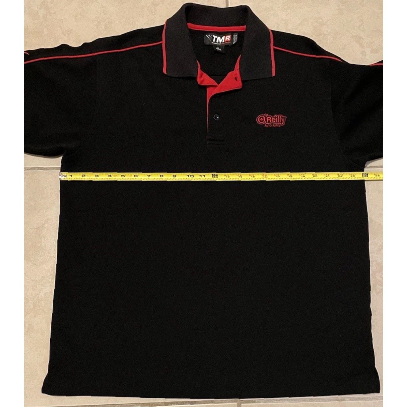 Vintage Vtg O’Reilly Fire Flames Polo Shirt XL Grunge Biker Skate Surf Jnco Punk 90s Y2K Size US XL / EU 56 / 4 - 6 Thumbnail