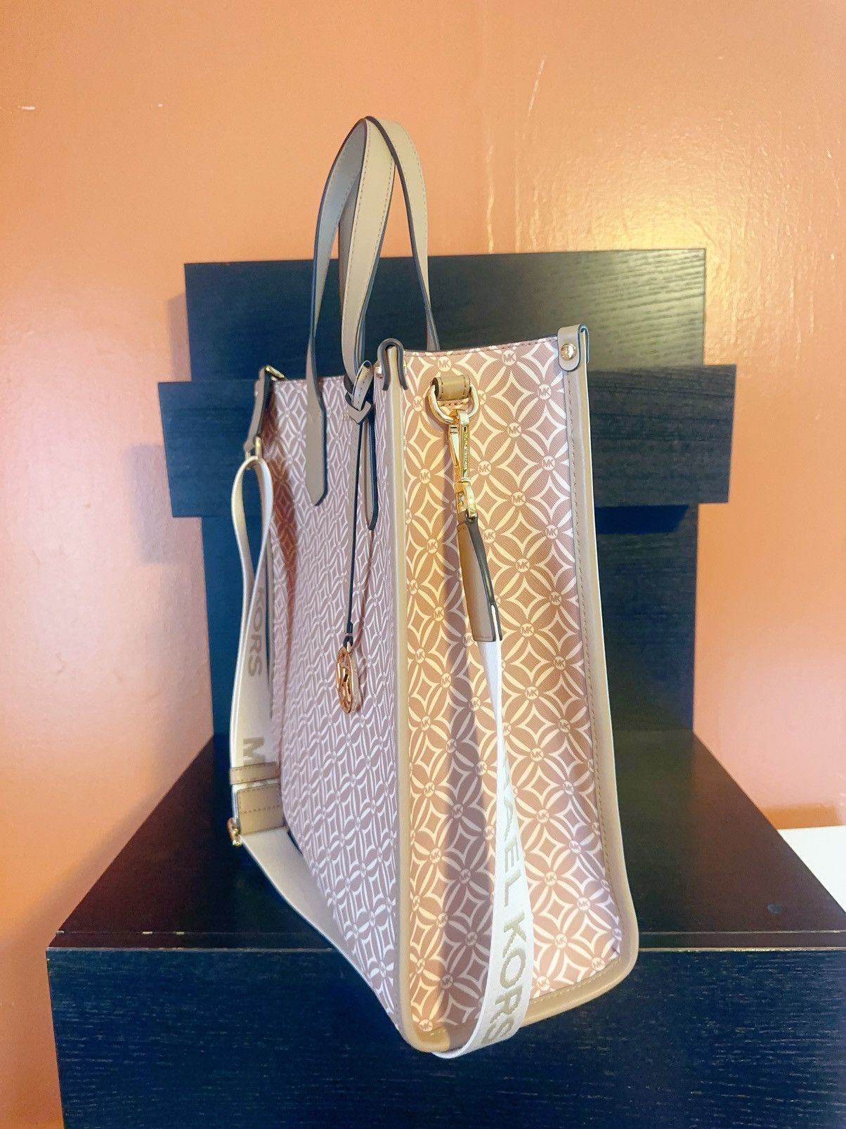 Michael Kors Michael Kors MAPLE CAMEL MULTI KEMPNER NS Tote Bag Large Size ONE SIZE - 3 Thumbnail