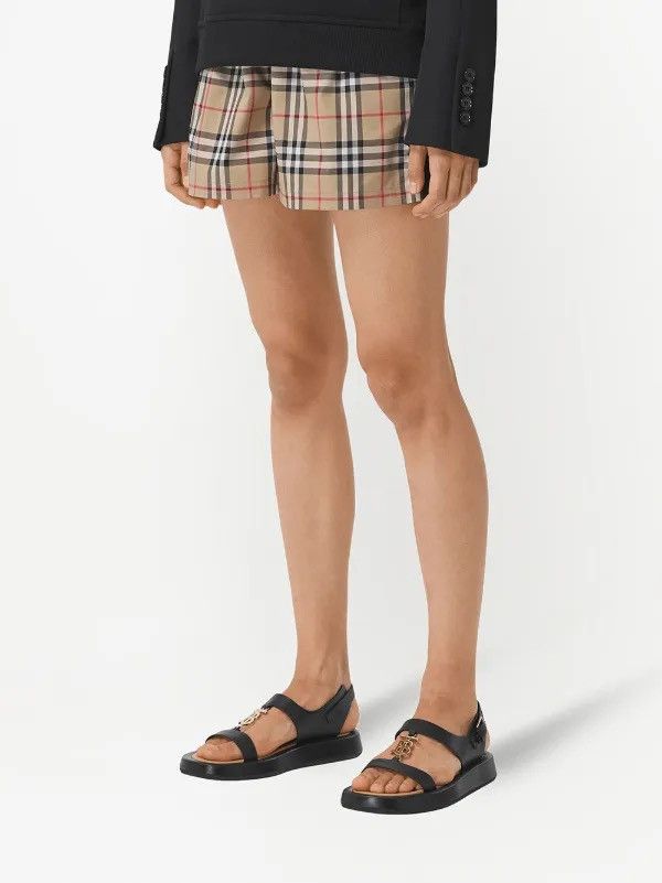 Burberry BURBERRY Vintage Check side-stripe shorts Size 26" / US 2 / IT 38 - 3 Thumbnail