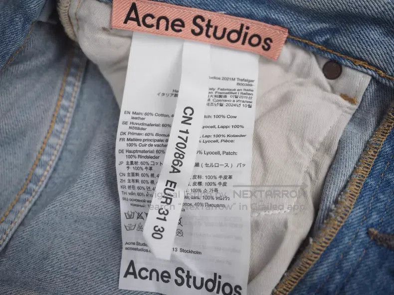 Acne Studios Acne Studios Worn-in ink-washed blue jeans Size US 31 - 9 Thumbnail