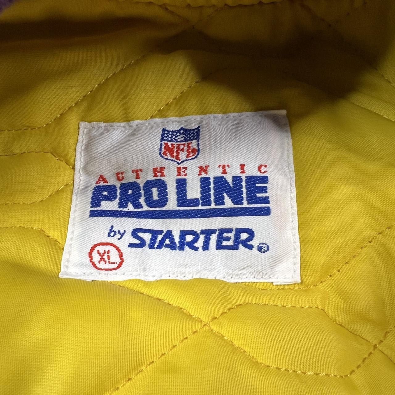 Starter × Vintage VINTAGE 80s Starter Minnesota Vikings Satin Bomber Jacket XL Size US XL / EU 56 / 4 - 5 Thumbnail