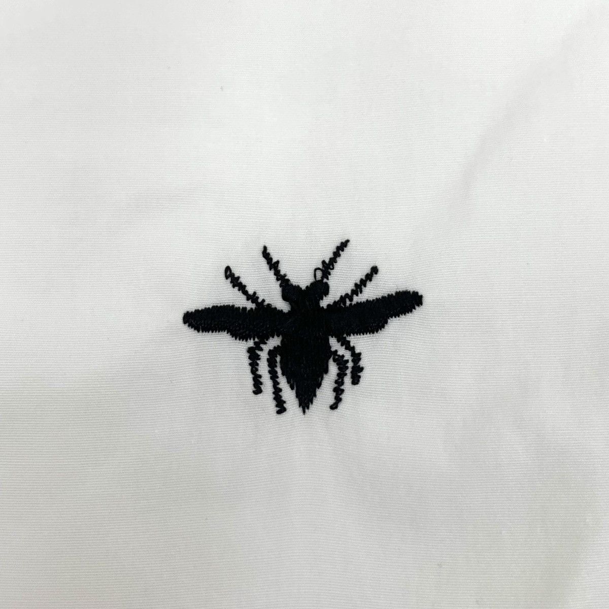 Dior Dior White Bee Embroidered Cotton Short Sleeve Shirt Size S / US 4 / IT 40 - 5 Thumbnail