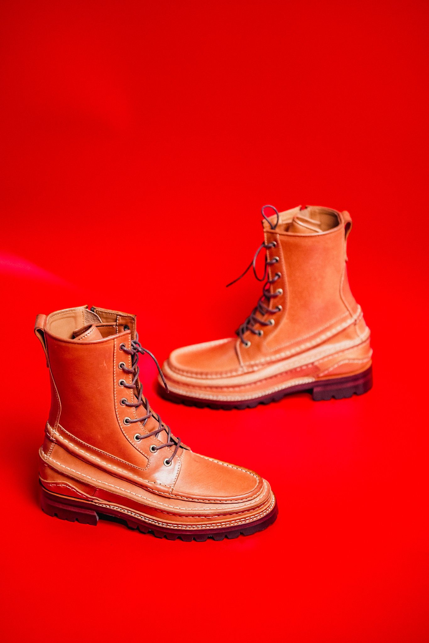 Grizzly Boots Custom Maryam Horsehide Natural Leather