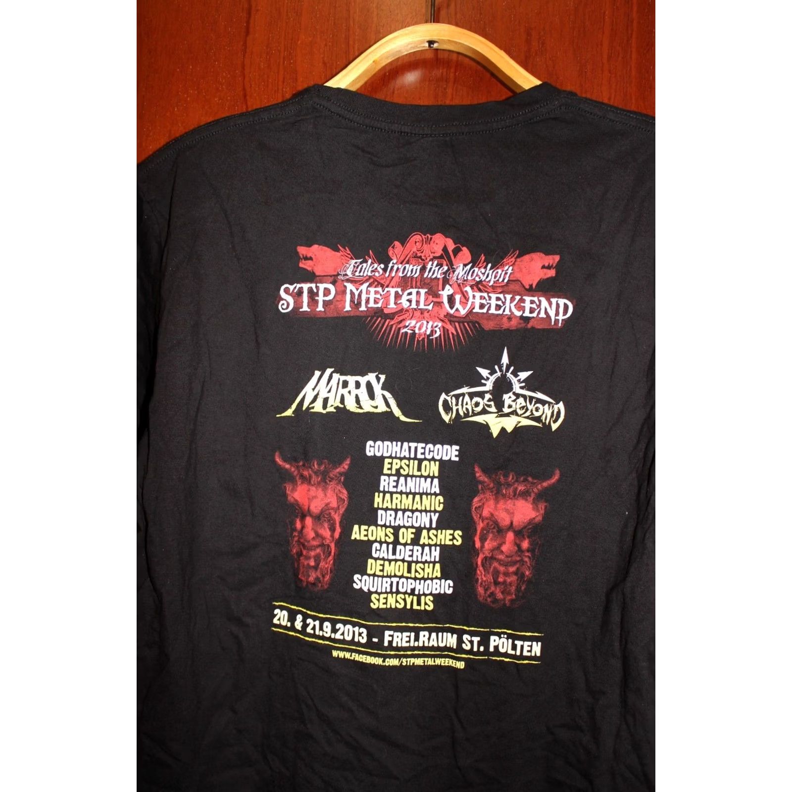 Vintage VINTAGE STP Metal Weekend 2013 T-Shirt Rock Heavy XL Black Mens Shirt XL Rock 2010s Size US XL / EU 56 / 4 - 4 Thumbnail