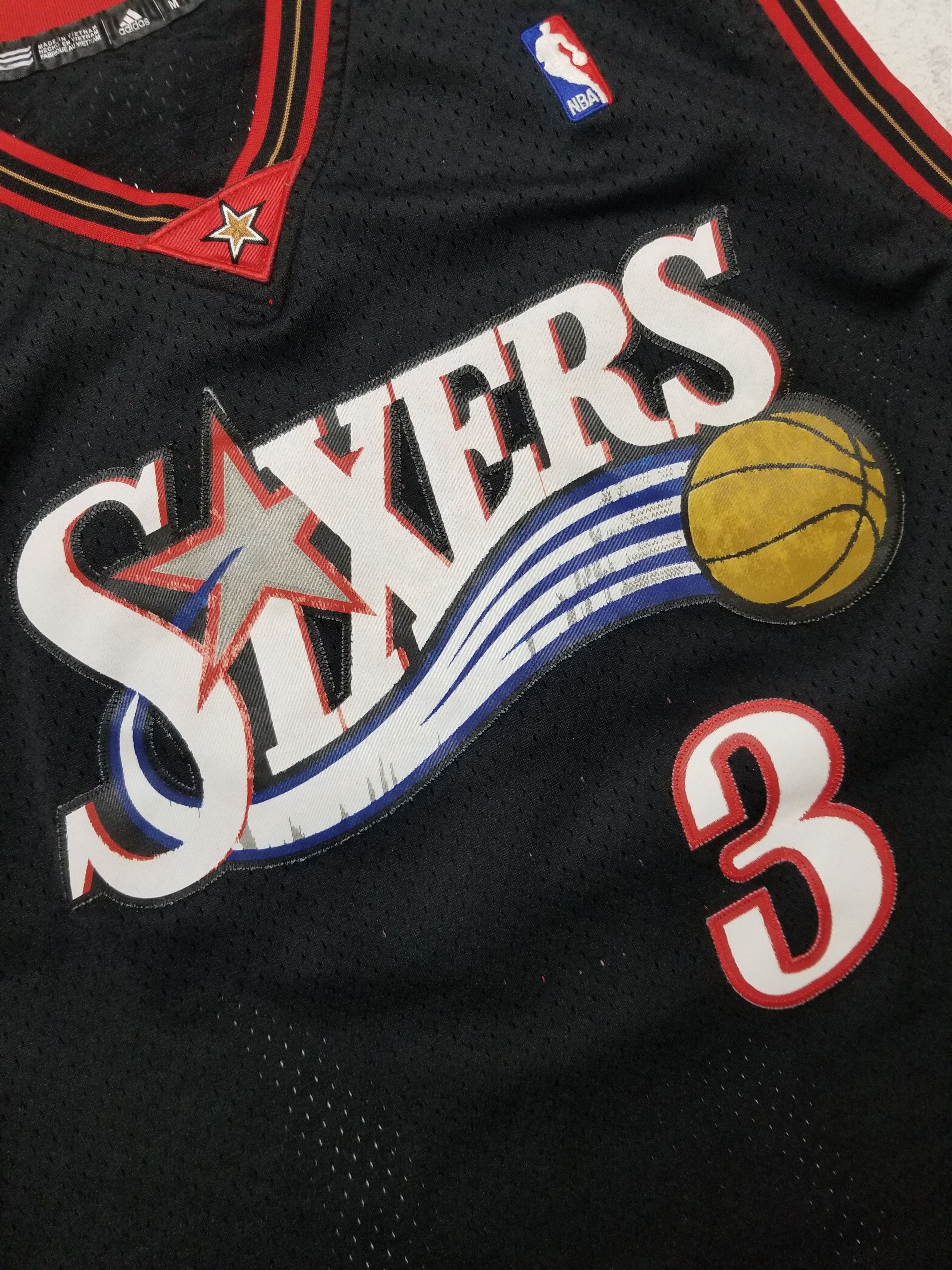 Adidas Vintage Adidas Allen Iverson #3 Sixers NBA Jersey Size US M / EU 48-50 / 2 - 7 Thumbnail