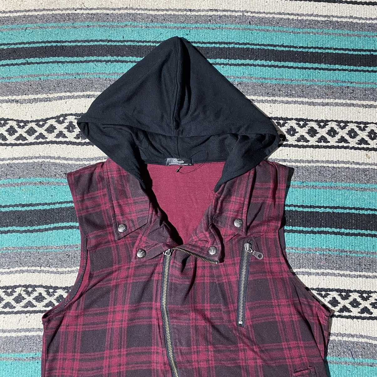If Six Was Nine × Japanese Brand × Le Grande Bleu (L.G.B.) Devalte Asymmetric Punk Vest Hooded Size US S / EU 44-46 / 1 - 2 Thumbnail
