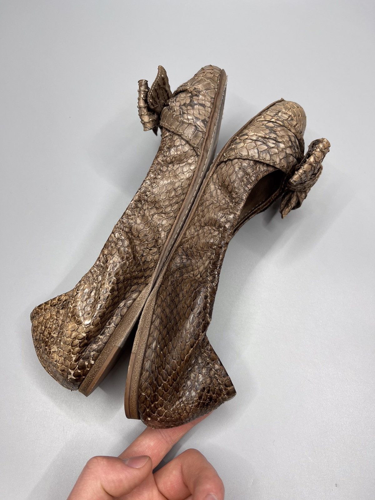 Miu Miu × Prada Miu miu Leather Snake Ballet Flats Size US 9 / IT 39 - 7 Thumbnail