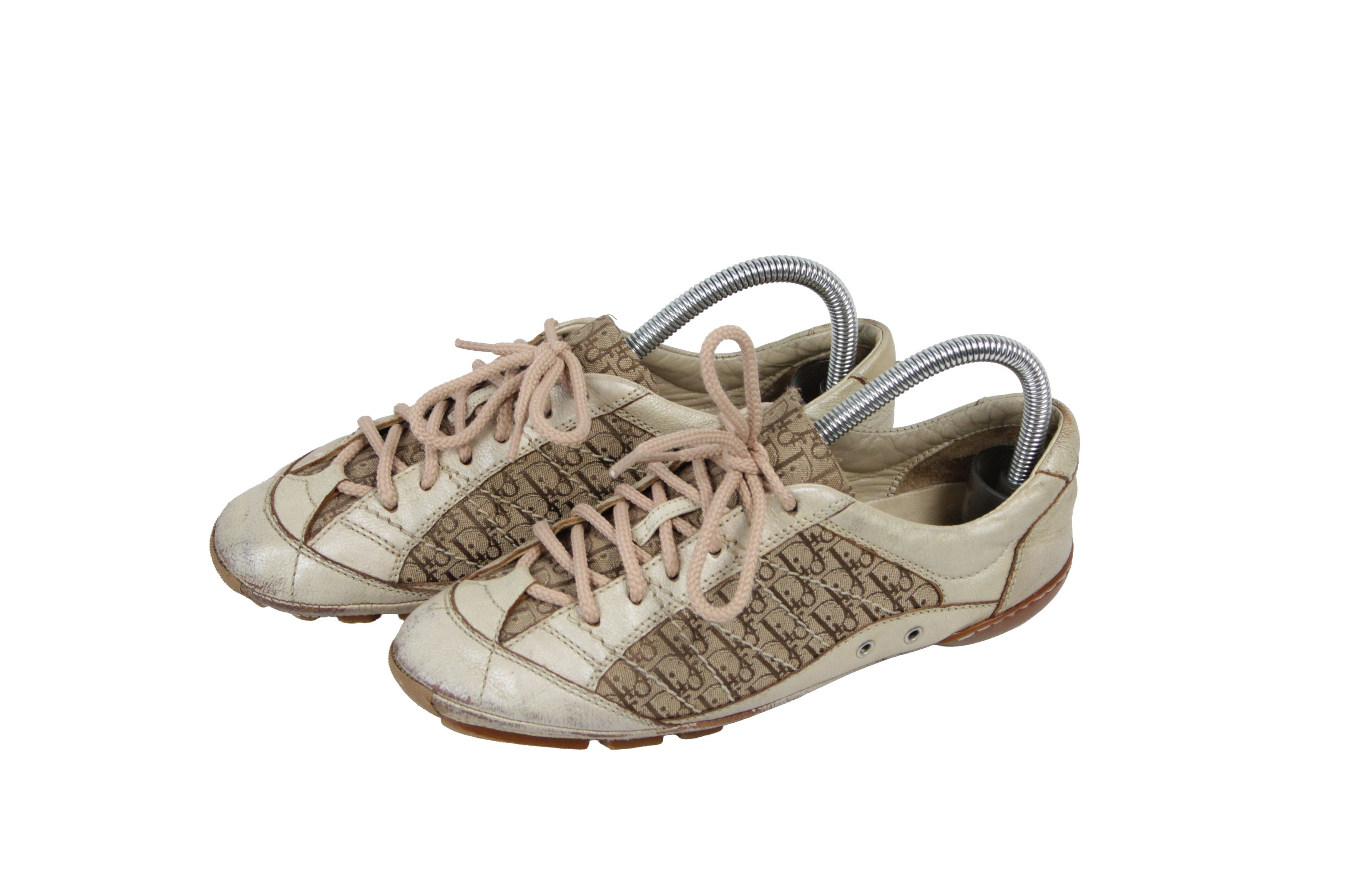 Dior 00S Galliano Era Diorissimo Low Sneakers Vintage Size US 8 / IT 38 - 3 Thumbnail