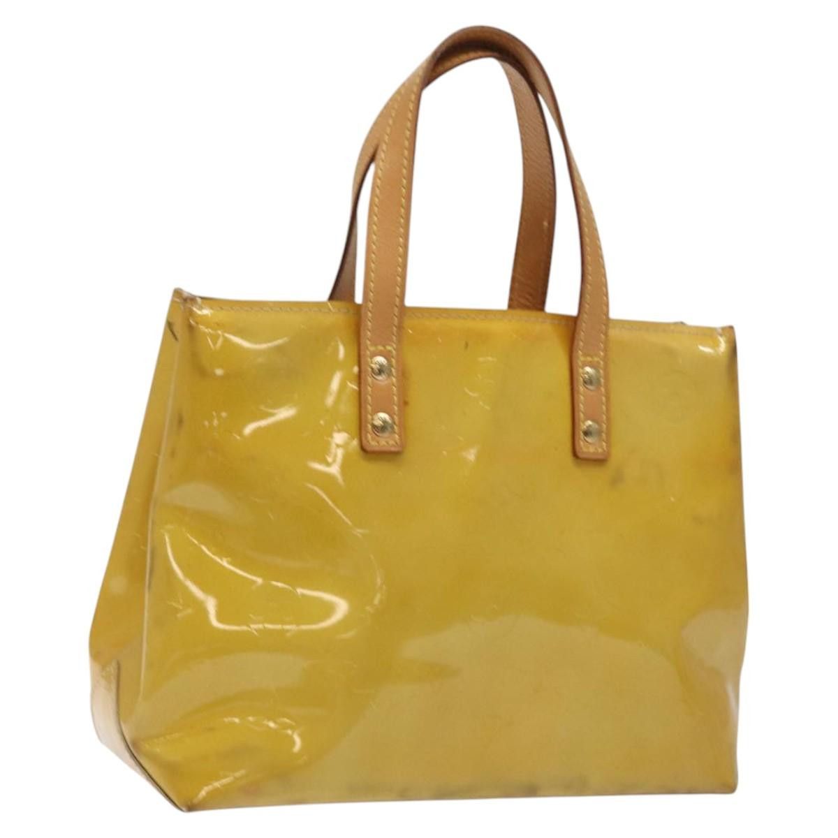 Louis Vuitton LOUIS VUITTON Monogram Vernis Reade PM Hand Bag Beige M91334 Size ONE SIZE - 1 Thumbnail