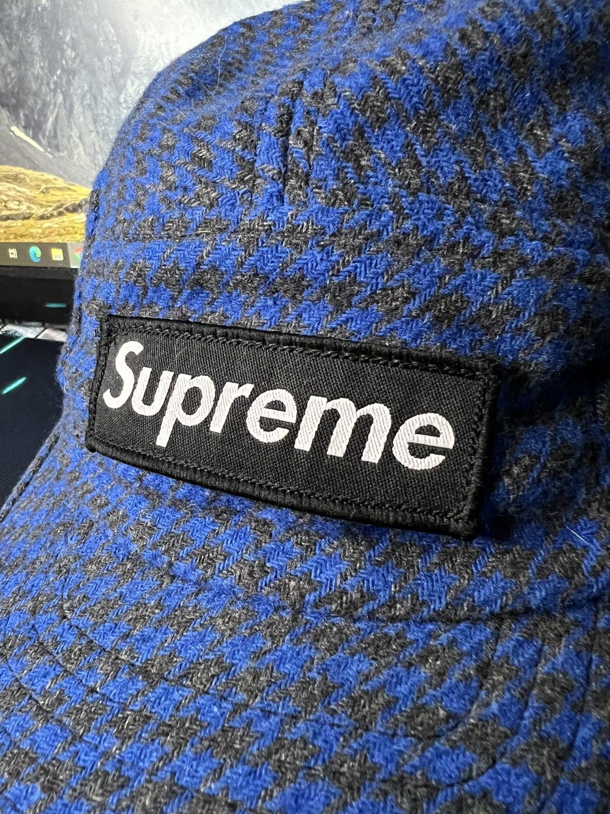 Supreme 2002 Wool Houndstooth Camp Cap Size ONE SIZE - 2 Thumbnail