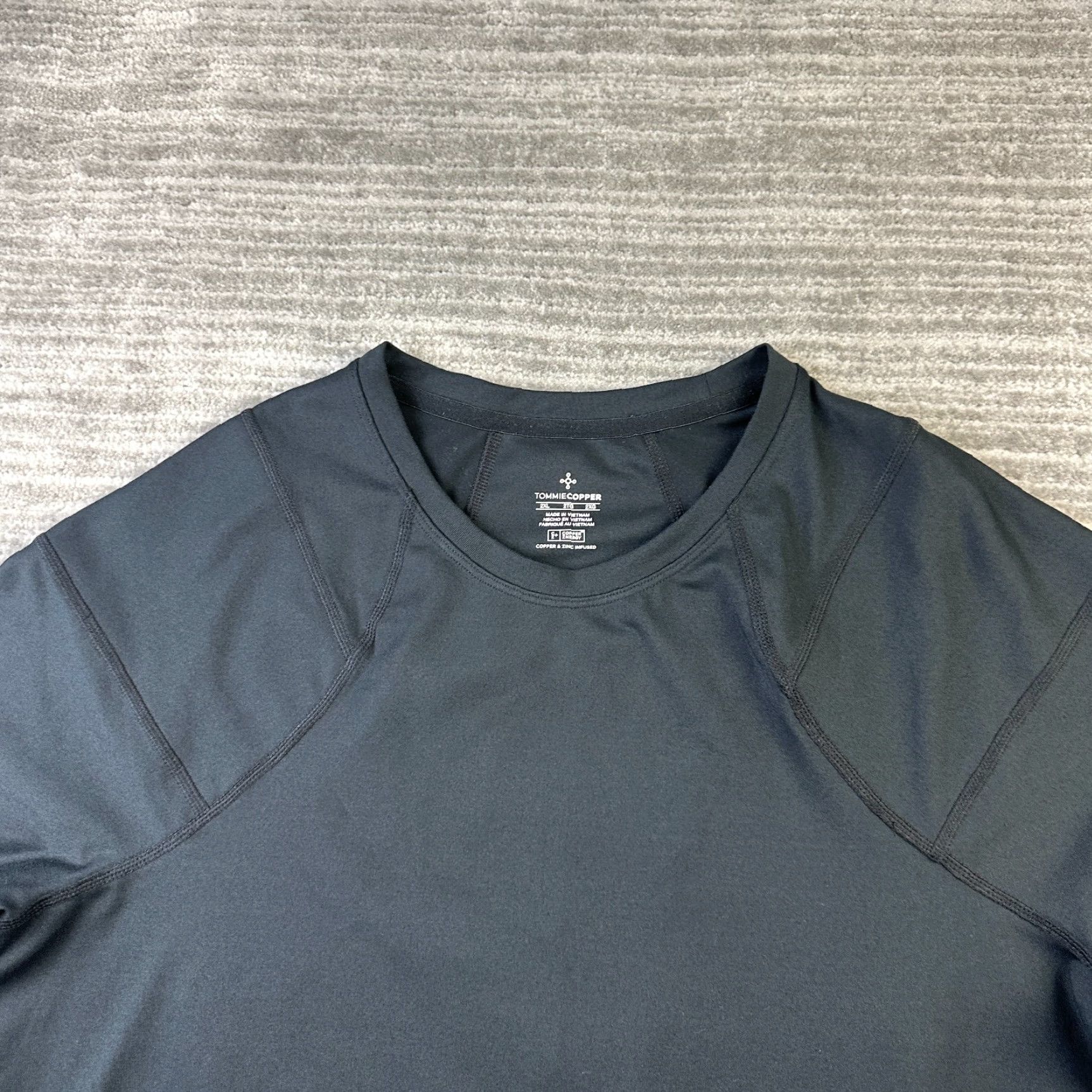 Vintage Tommie Copper Shirt Mens 2XL Black Gym Training Shoulder Support Crew Neck Pullover Casual Athletic Short Sleeve Size US XXL / EU 58 / 5 - 4 Thumbnail
