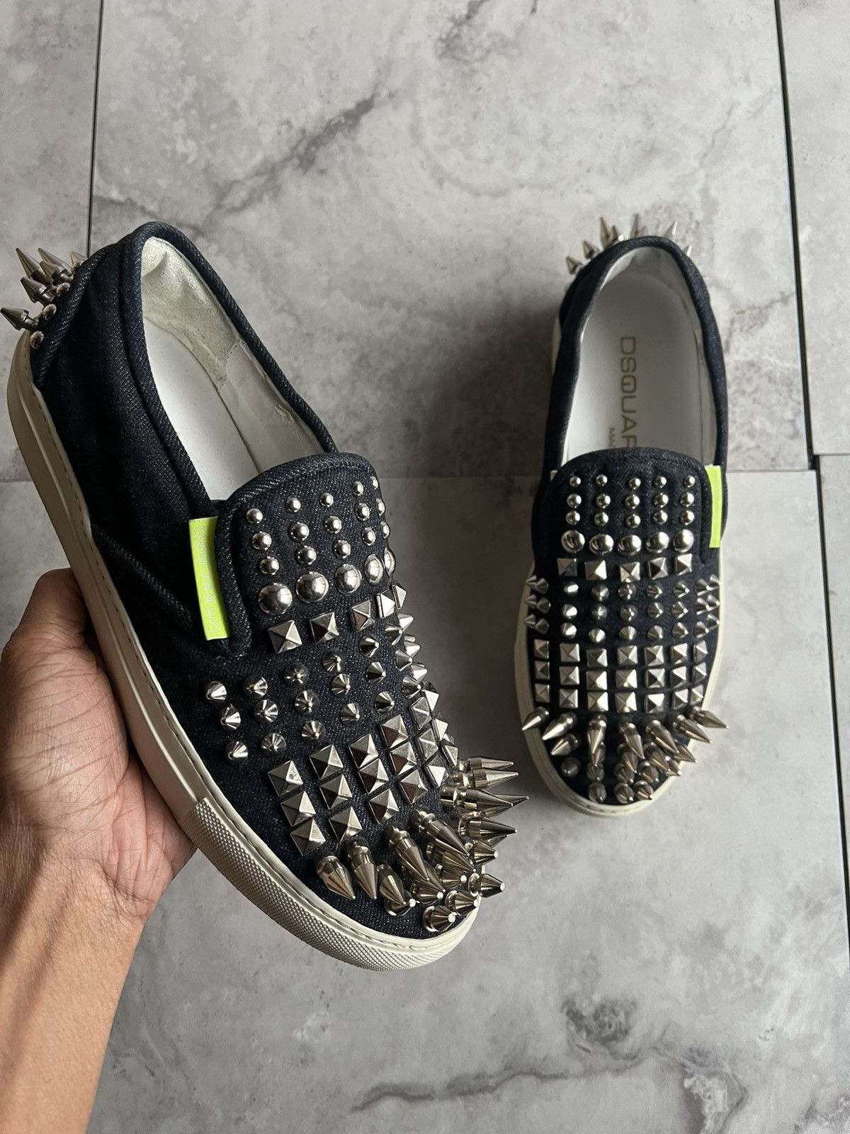 Dsquared2 Dsquared X-Studded Slip On Shoes Size US 8 / EU 41 - 1 Thumbnail