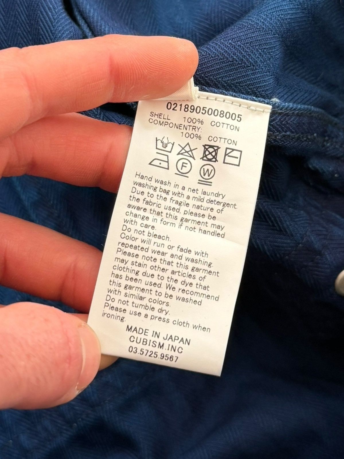 Visvim RARE sz4 ICT Motors Indigo Mechanic Coveralls Herringbone Size US 44 / EU 60 - 19 Thumbnail