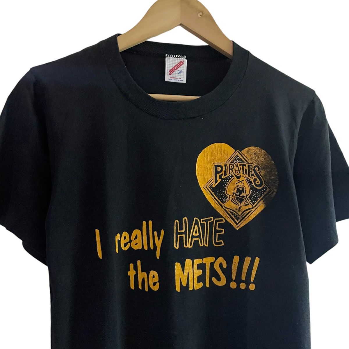 Vintage Vintage 90’s Jerzees 50/50 Pirates Single Dingle Size US S / EU 44-46 / 1 - 4 Thumbnail