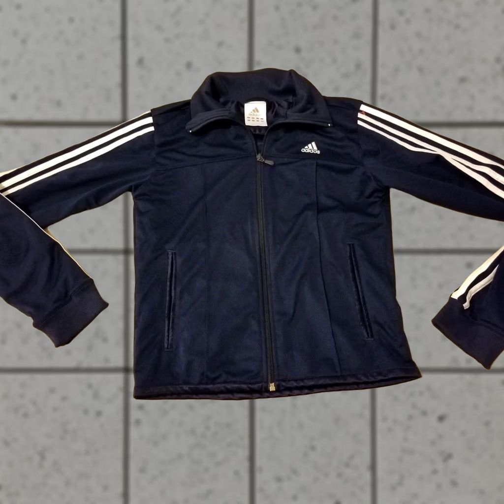 Adidas Womens adidas Jacket S Small Blue Athletic Gym Workout Size S / US 4 / IT 40 - 1 Thumbnail
