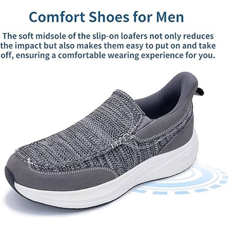 Other Men's Size 10.5 Gray Slip-On Athletic Comfort Shoes Size US 10.5 / EU 43-44 - 5 Thumbnail