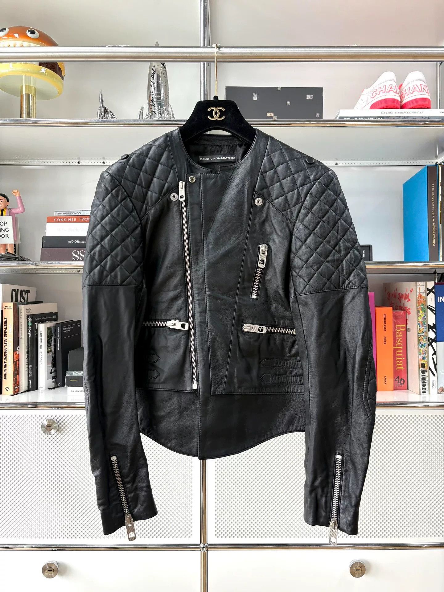 Balenciaga Balenciaga Quilted Leather Biker Jacket Size XS / US 0-2 / IT 36-38 - 1 Thumbnail