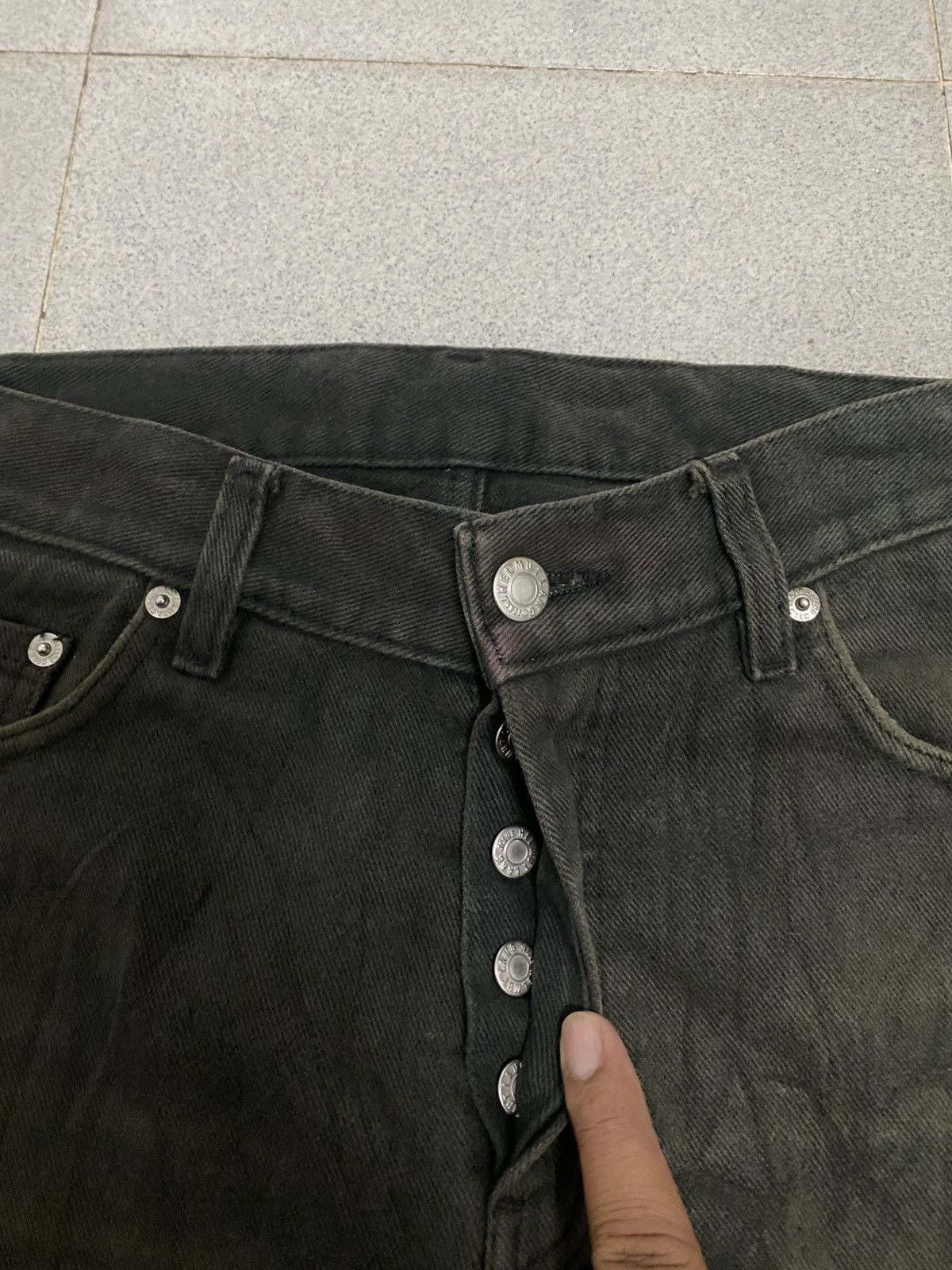Helmut Lang black sunfaded 1998 helmut lang denim Size US 30 / EU 46 - 5 Thumbnail