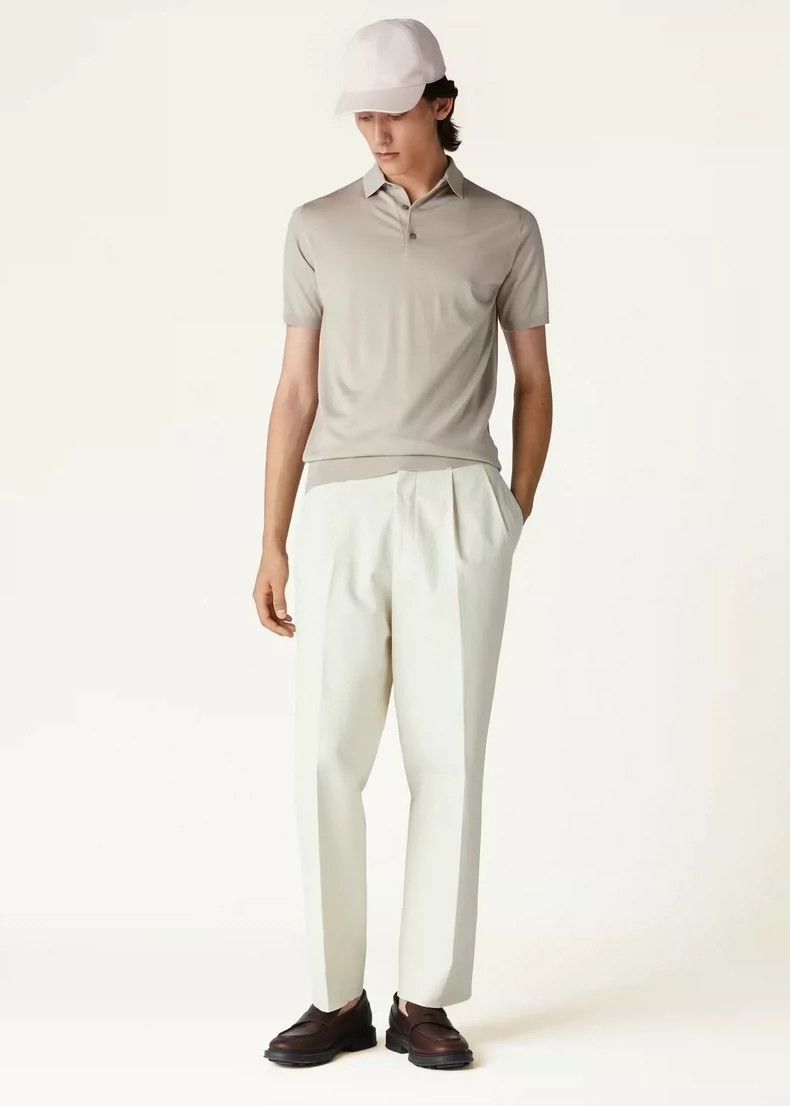 Loro Piana LORO PIANA Knitted polo shirt Size US M / EU 48-50 / 2 - 8 Thumbnail