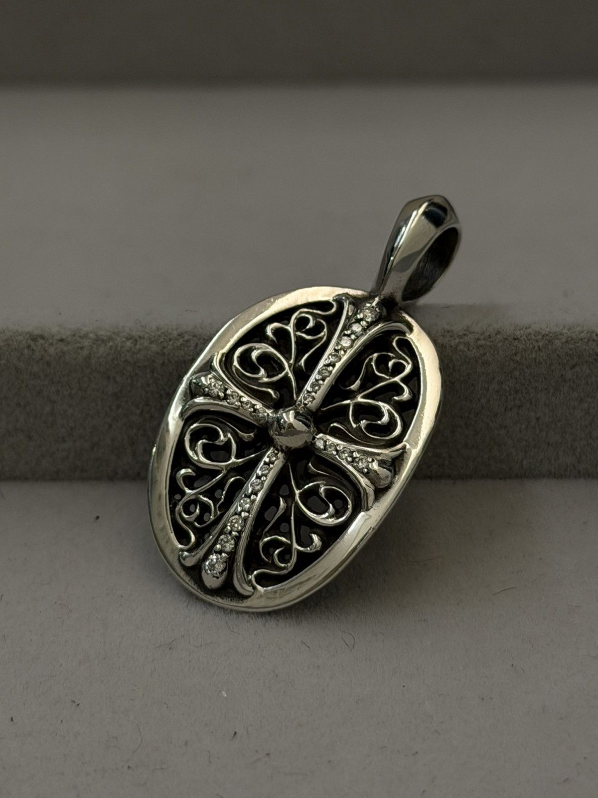Chrome Hearts Chrome Hearts Classic Oval Diamond Pave Pendant Size ONE SIZE - 2 Thumbnail