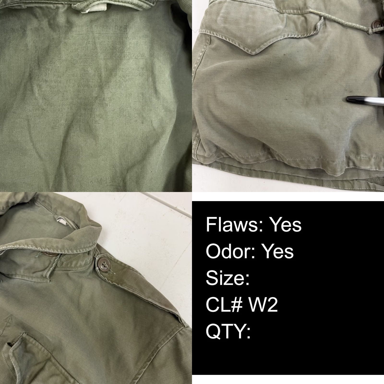 Olive VINTAGE US Army M-1943 M43 Field Jacket Coat 36R Olive Green USGI WW2 Military Jacket Mens Size US XXS / EU 40 - 9 Thumbnail