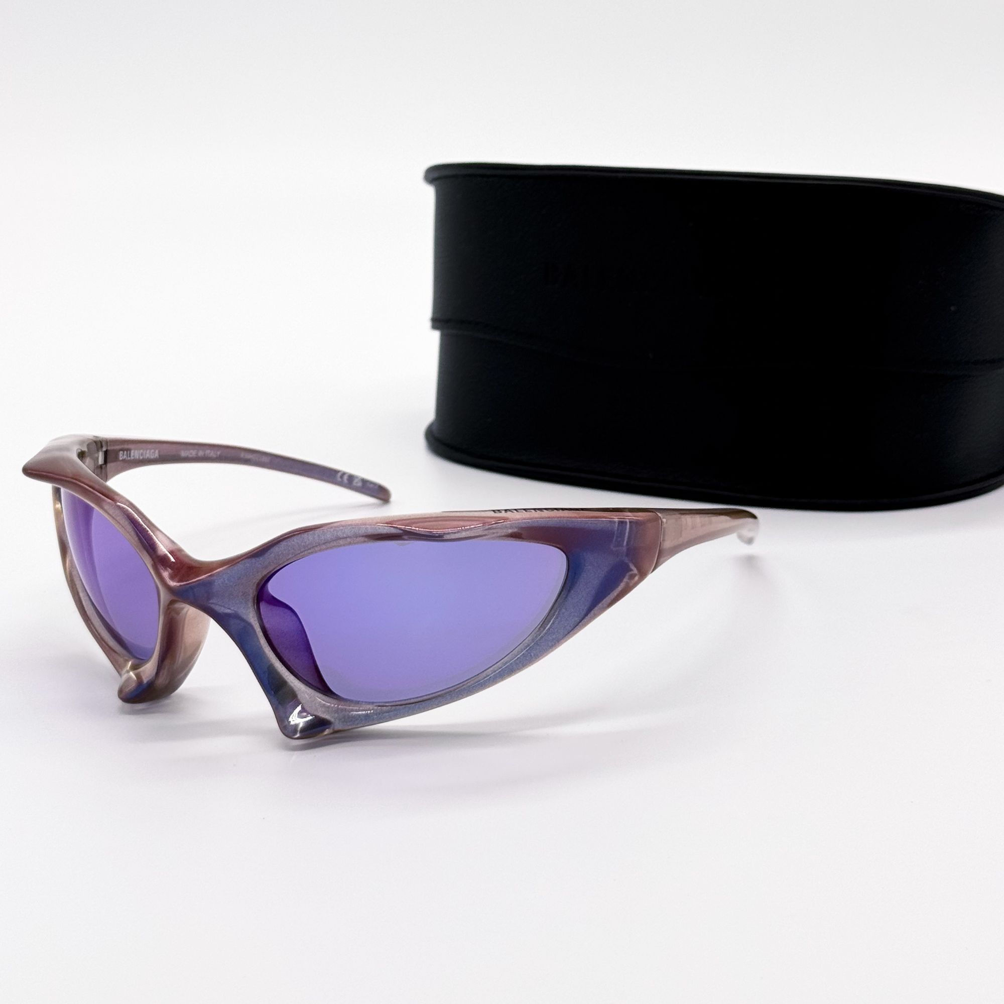 Balenciaga NEW BALENCIAGA SUNGLASSES BB0352S 002 PURPLE UNISEX EYEWEAR Size ONE SIZE - 1 Thumbnail