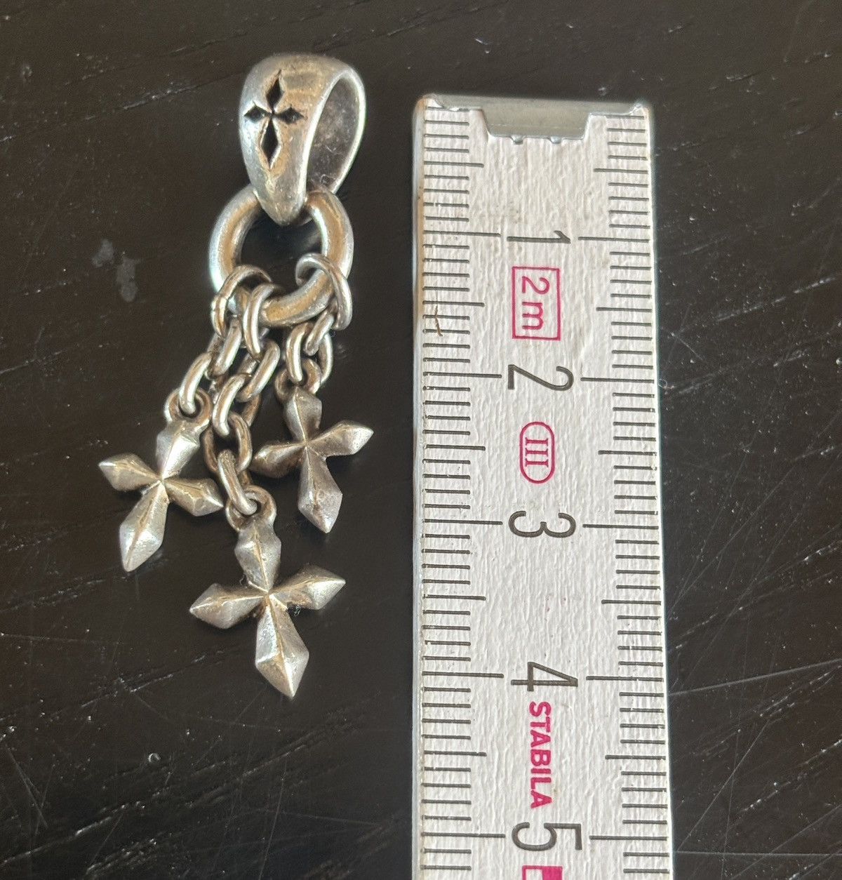 アクセサリー Bloody Mary SV925 Cross Pendant Necklace Ultra Rare Bloody Mary Triple Cross Pendant 925 Silver