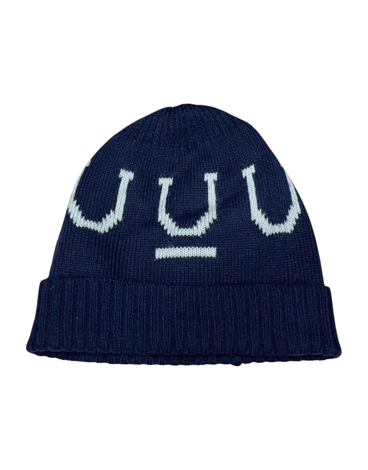 Undercover ARCHIVE Uniqlo x Undercover UU Heattech Beanie Navy Monogram Size ONE SIZE - 3 Thumbnail