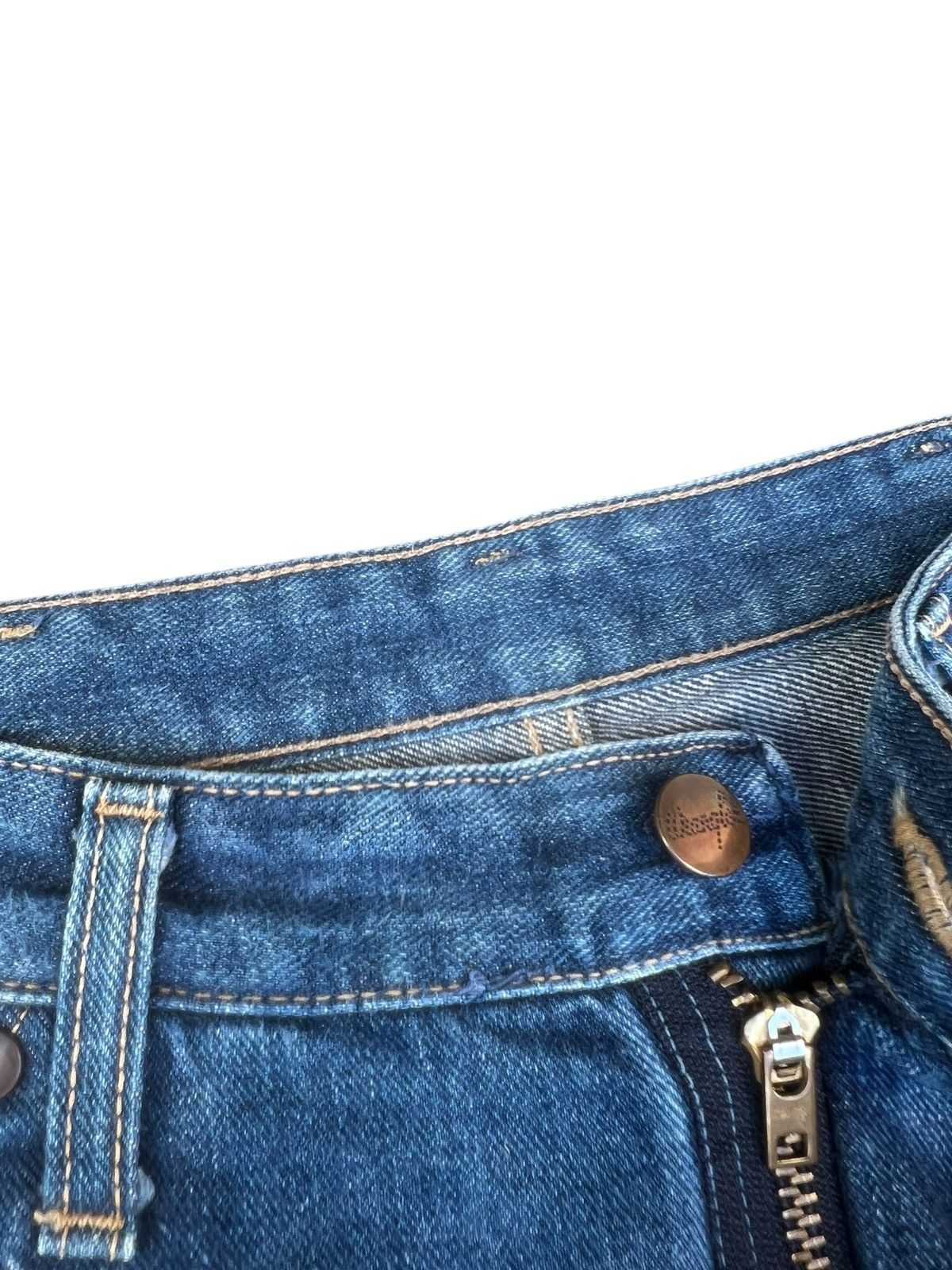 Wrangler Vintage 90s Wrangler Blue Bell Faded Denim Selvedge Jeans Size US 30 / EU 46 - 5 Thumbnail