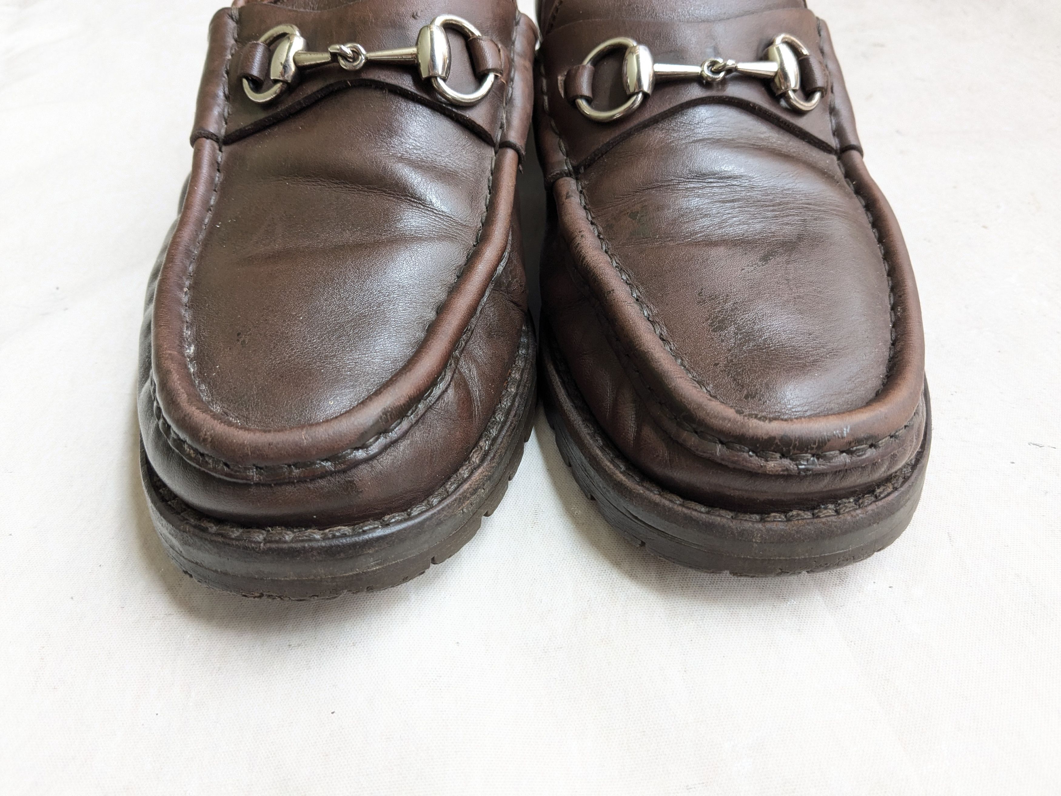 Gucci Gucci Horsebit Loafers Brown Leather 9 D Slip On Size US 9 / EU 42 - 4 Thumbnail