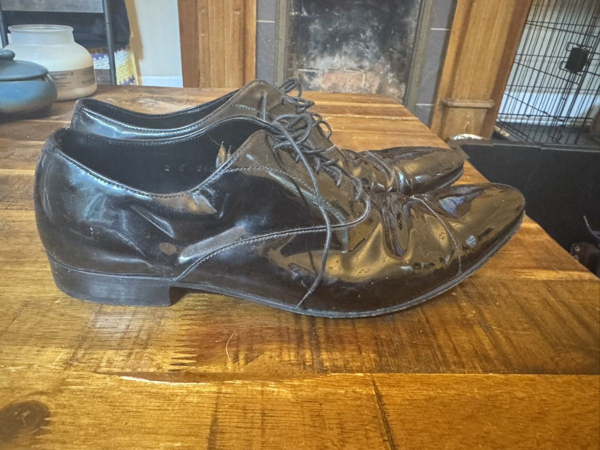 Prada Prada Patent Leather Lace Up Dress Shoes Size US 9 / EU 42 - 1 Thumbnail