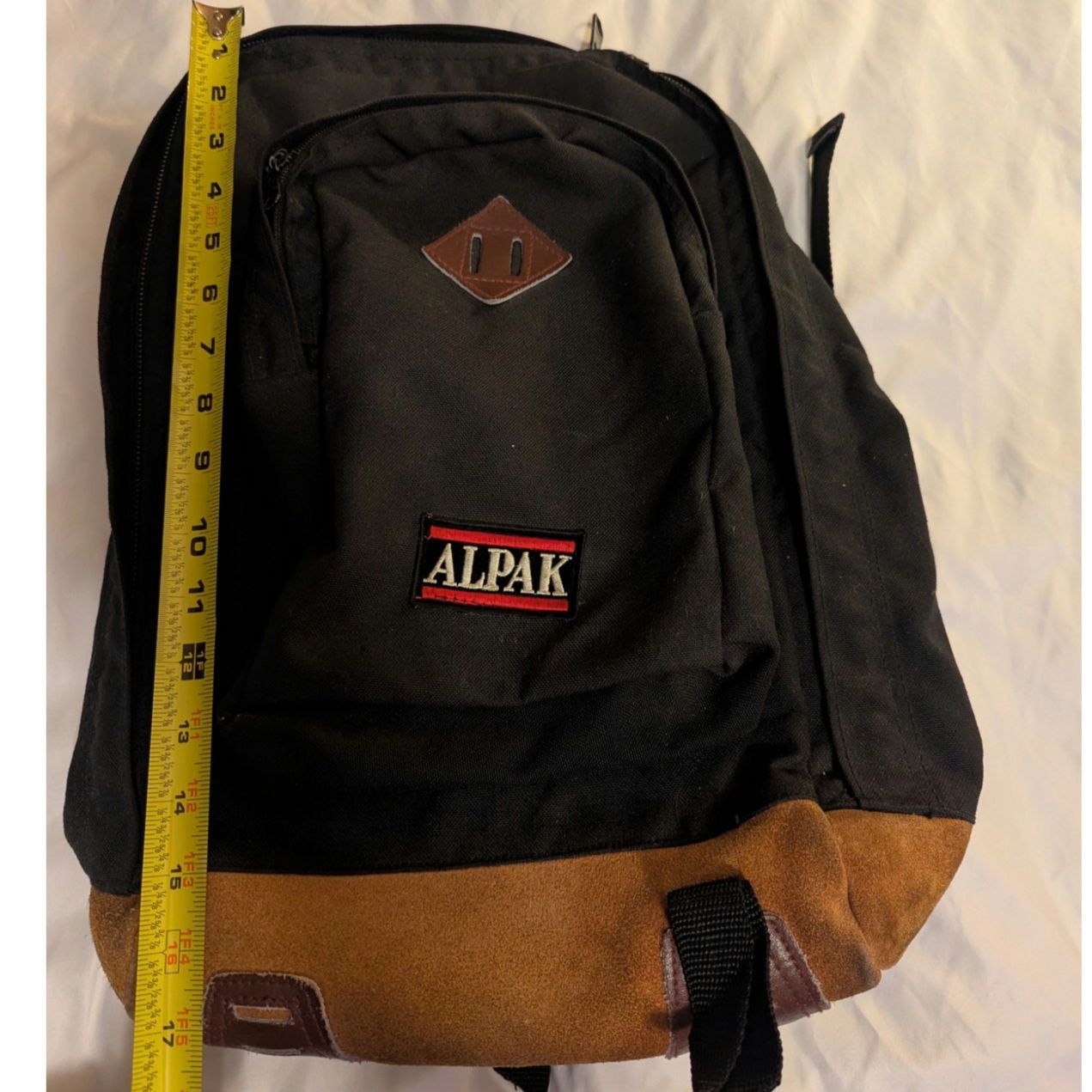 Jansport Vintage Alpak Leather Bottom Backpack Bookbag Daypack Black Size ONE SIZE - 1 Thumbnail