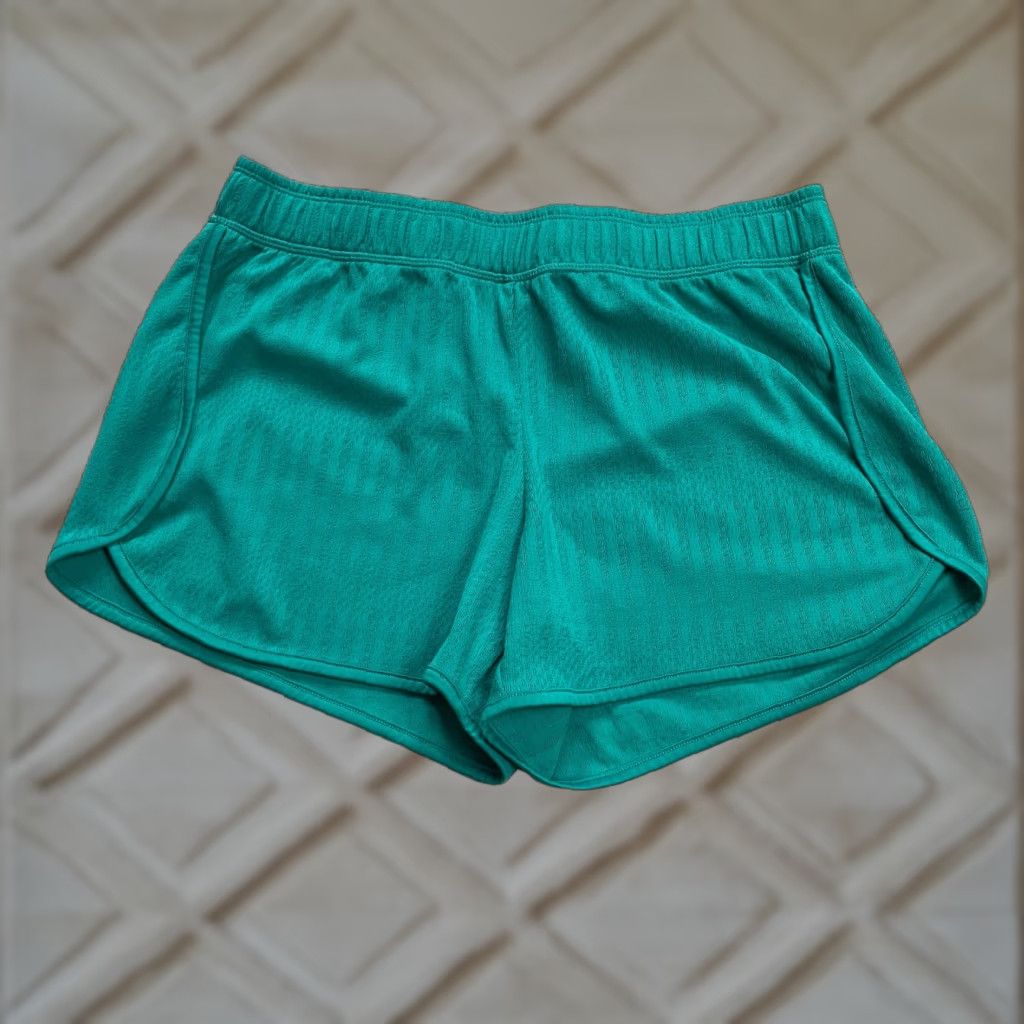 Athletic Works Athletic Works Active Shorts Womens Medium Green Elastic Waist Running Gym 32x4 Size 32" / US 10 / IT 46 - 1 Thumbnail