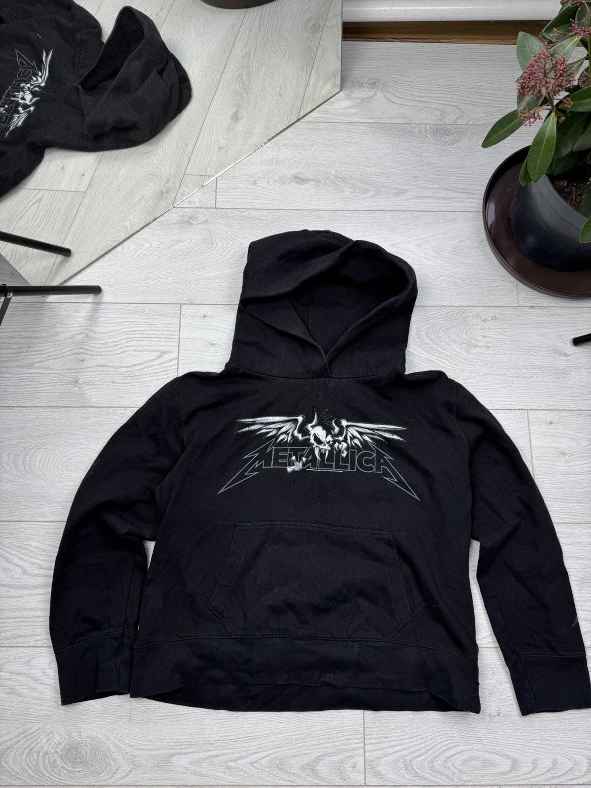 Band Tees × Metallica × Vintage VINTAGE 2000’s METALLICA PUSHEAD OVERPRINT BAND HOODIE Size L / US 10 / IT 46 - 1 Thumbnail