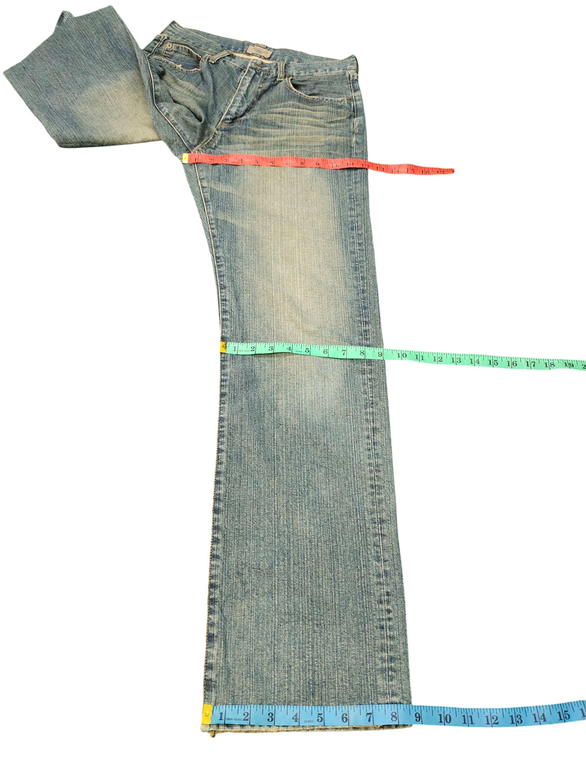 Bugle Boy Vintage Bugle Boy Usa Clawmark Distress Faded Denim Jeans Size US 30 / EU 46 - 17 Thumbnail