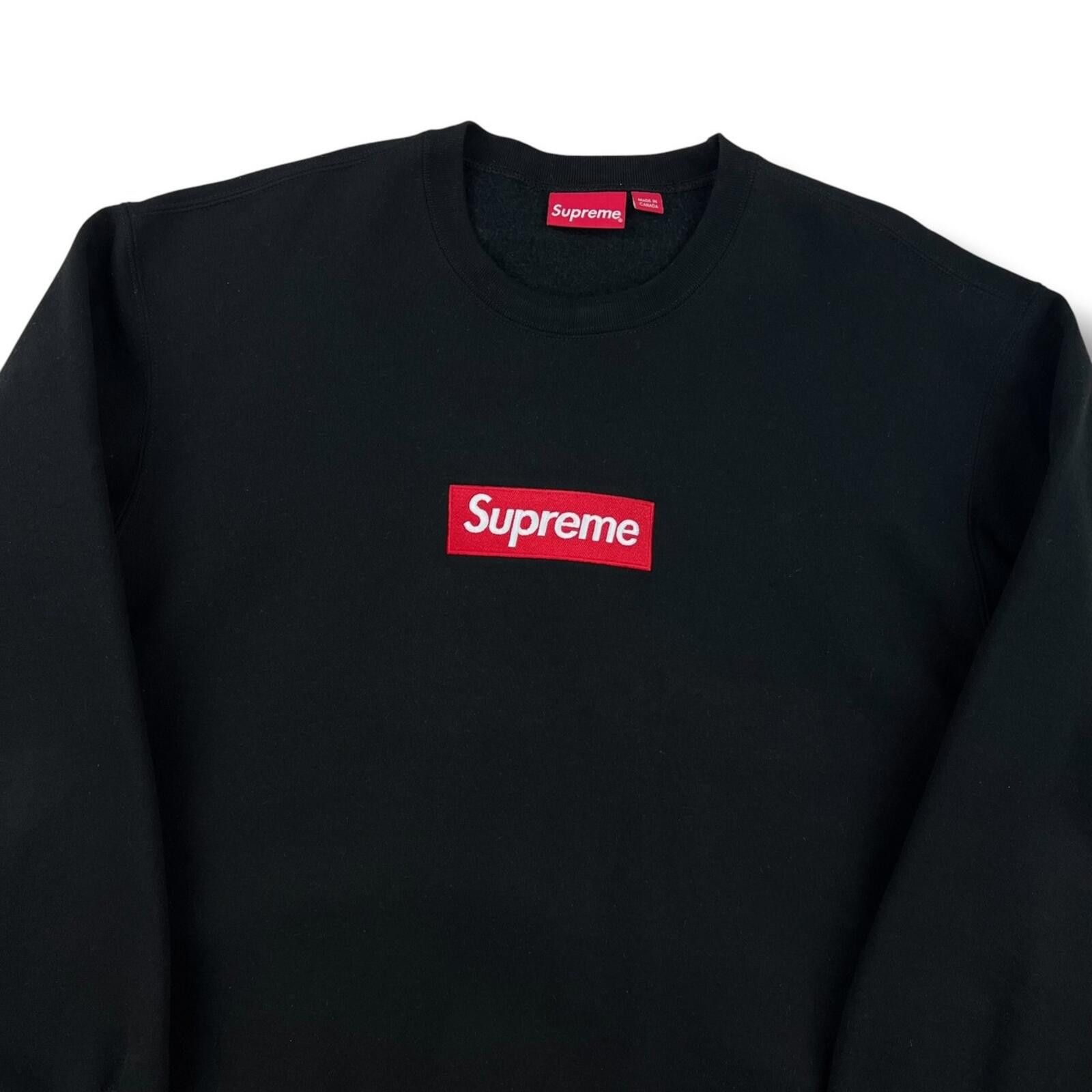Supreme SUPREME FW22 Box Logo Crewneck In Black | Grailed