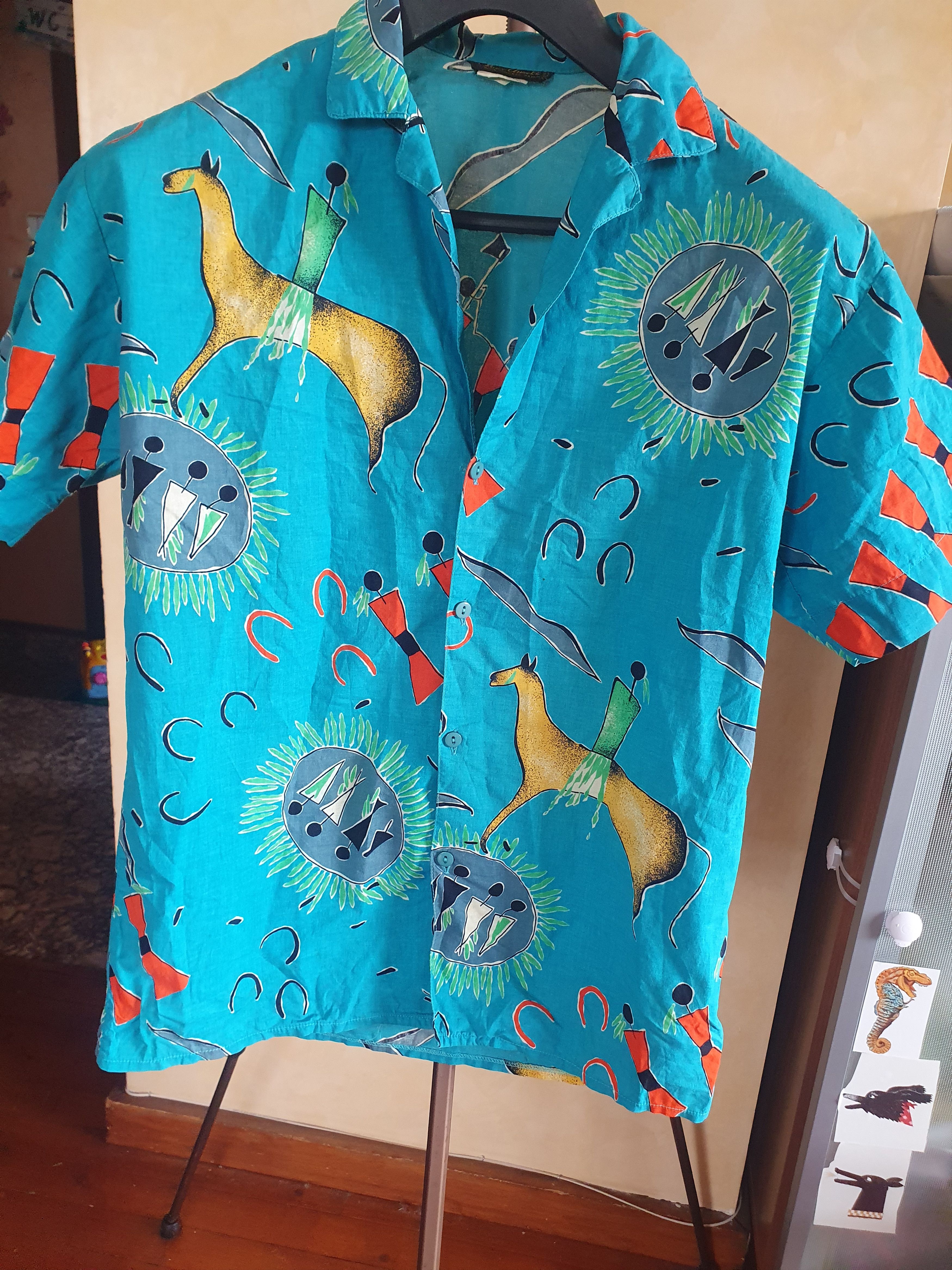 Other Marc Aurel Hawaiian Shirt Made in Italy sz S Size US S / EU 44-46 / 1 - 2 Thumbnail