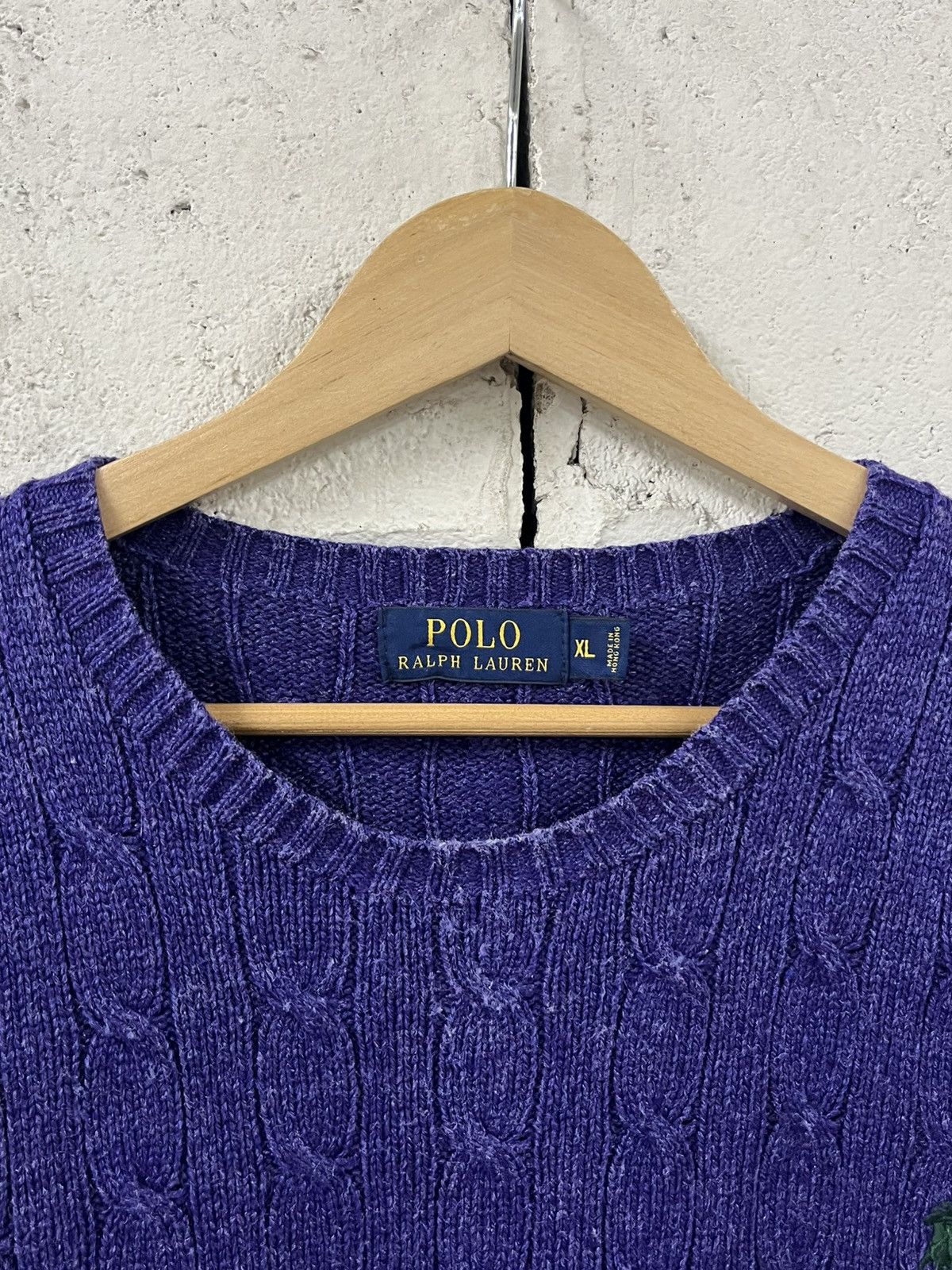 Polo Ralph Lauren Polo ralph lauren vintage cable knit sweater preppy fall Size US XL / EU 56 / 4 - 6 Thumbnail