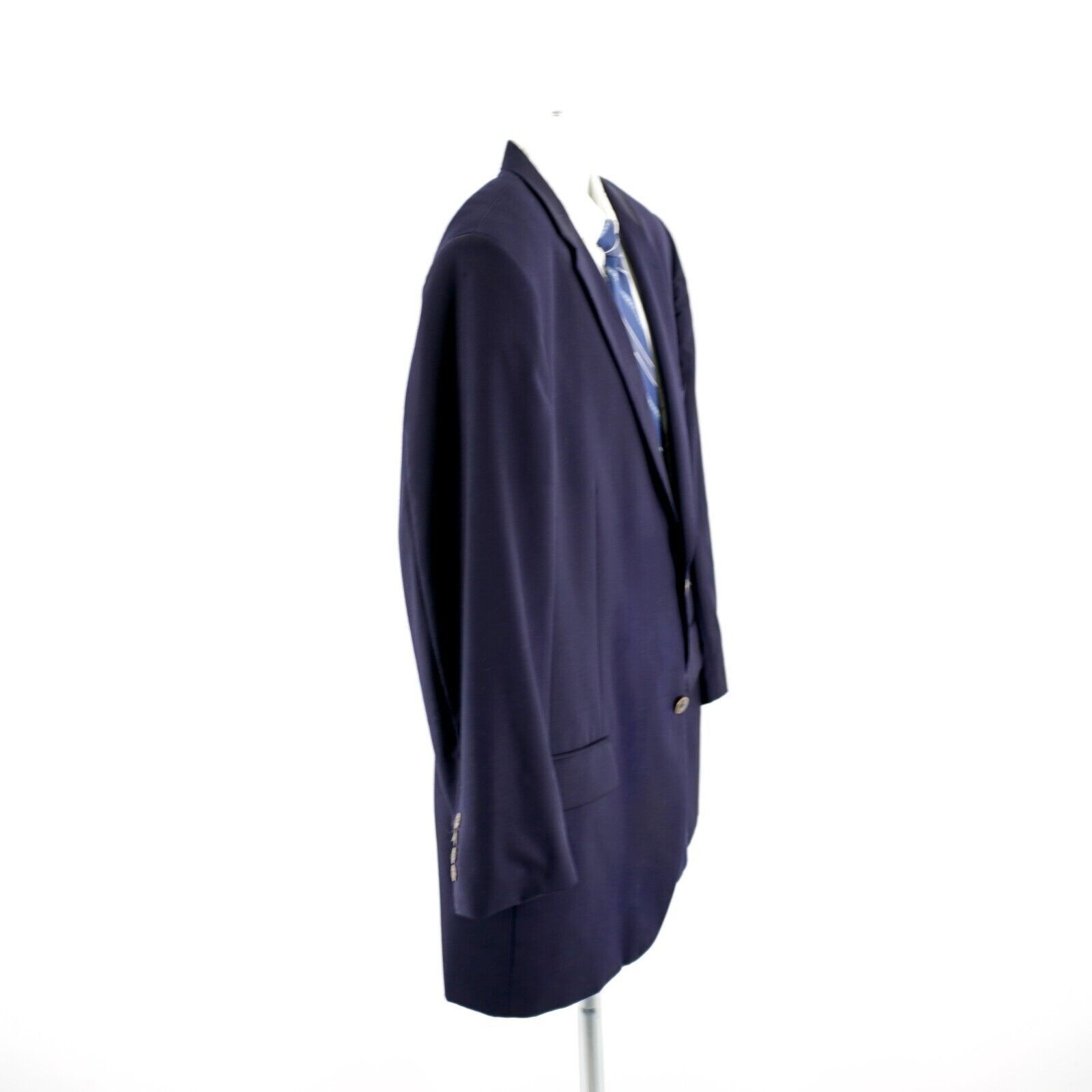 Joseph & Feiss Joseph & Feiss Gold Wool Blue 2 Button Blazer 46L Or Slim 48 Size 46L - 8 Thumbnail
