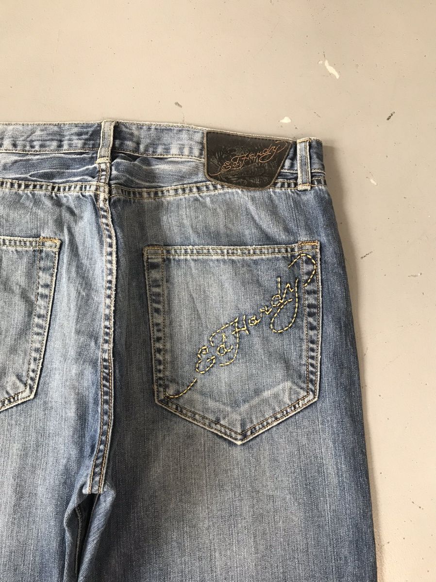 Ed Hardy × Vintage Ed Hardy Spell Out Denim Size US 36 / EU 52 - 13 Thumbnail