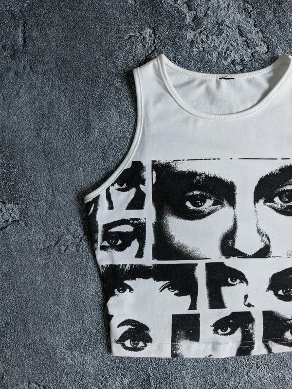 Japanese Brand Avant garde tank top y2k printed Size S / US 4 / IT 40 - 4 Thumbnail